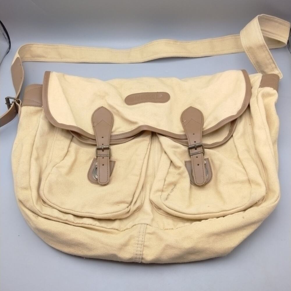 Vintage Time Messenger Bag, Tan and Brown Grunge Vintage-Inspired